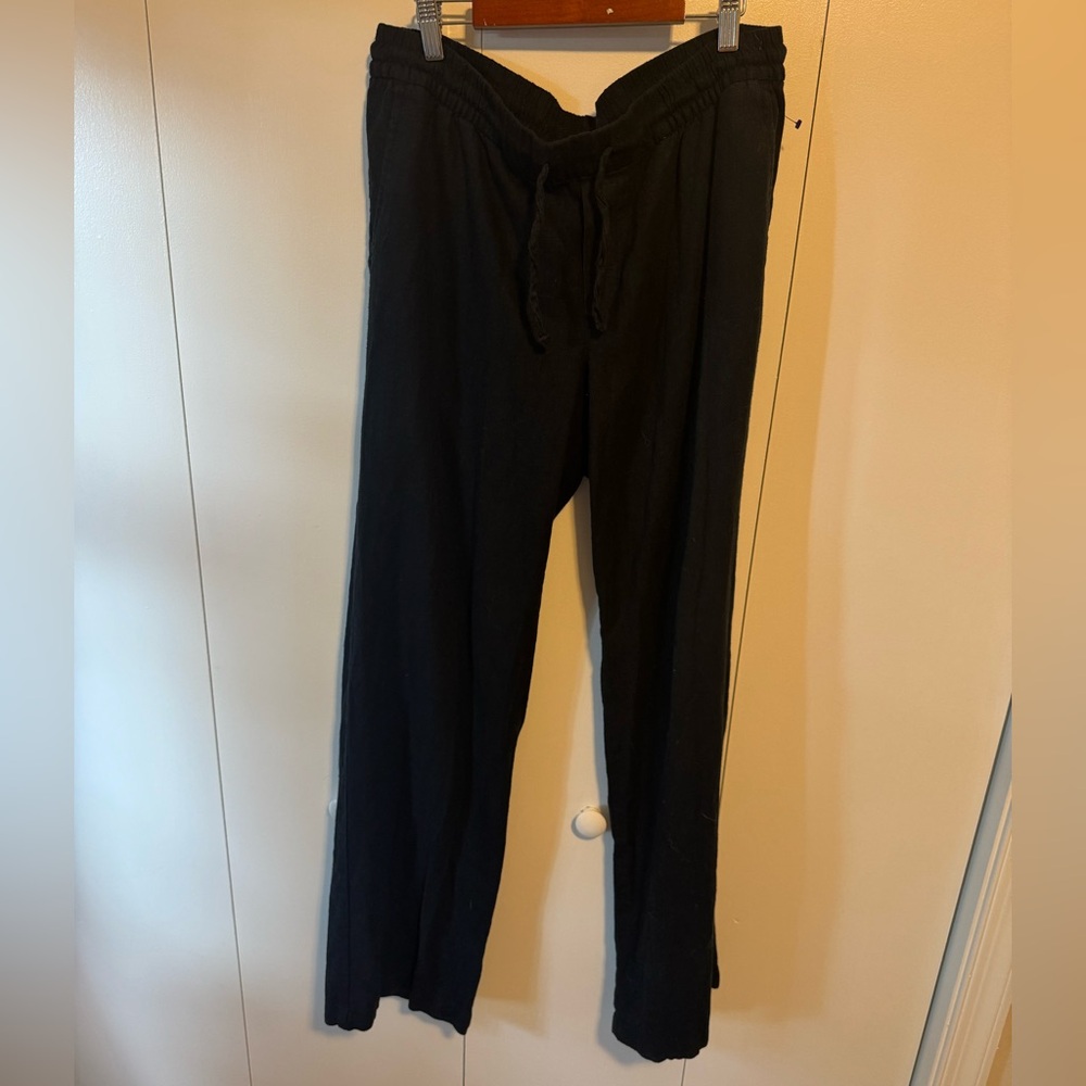Old Navy Black Linen Pants